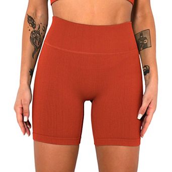 Women's Seamless Threaded Hip Yoga Shorts