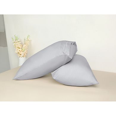 Polyester Pillow Cases Set of 2 for Hair and Skin, Cooling Pillow Covers with Envelope Closure