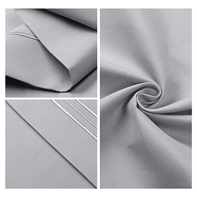 Polyester Pillow Cases Set of 2 for Hair and Skin, Cooling Pillow Covers with Envelope Closure