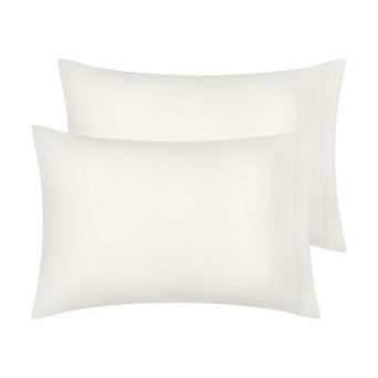Polyester Pillow Cases Set of 2 for Hair and Skin, Cooling Pillow Covers with Envelope Closure