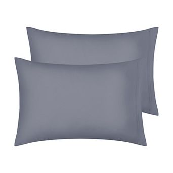 Polyester Pillow Cases Set of 2 for Hair and Skin, Cooling Pillow Covers with Envelope Closure
