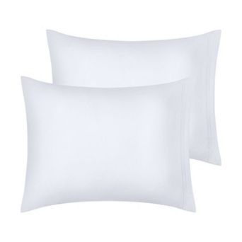 Polyester Pillow Cases Set of 2 for Hair and Skin, Cooling Pillow Covers with Envelope Closure