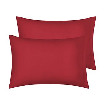 Polyester Pillow Cases Set of 2 for Hair and Skin, Cooling Pillow Covers with Envelope Closure
