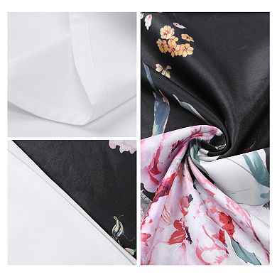 2 Pack Pillowcase for Hair and Skin, Soft Floral Pillow Cases with Envelope Closure