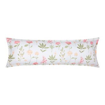 1 pc Pillowcase For Hair And Skin, Soft Floral Pillow Cases With Envelope Closure, Body (20"x60")