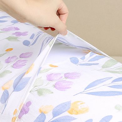 1 Pcs Pillowcase For Hair And Skin Breathable, Soft Floral Pillow Cases With Envelope Closure
