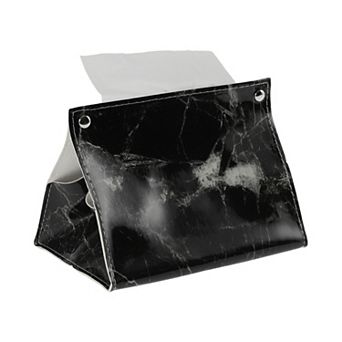 1 pc Portable Marble Pattern Tissue Box Cover For Living Room Table Desk