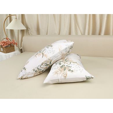 2 Pack Pillowcase With Envelope Closure, Floral Pillow Cases For Hair And Skin, Gift For Women Men