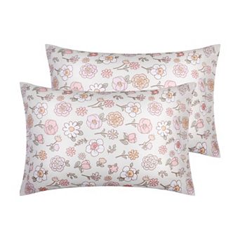 2 Pack Pillowcase With Envelope Closure, Floral Pillow Cases For Hair And Skin, Gift For Women Men