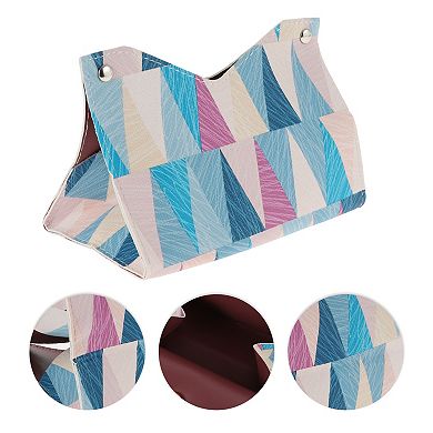 1Pcs Durable Geometric Pattern Tissue Box Cover for Living Room Table Desk
