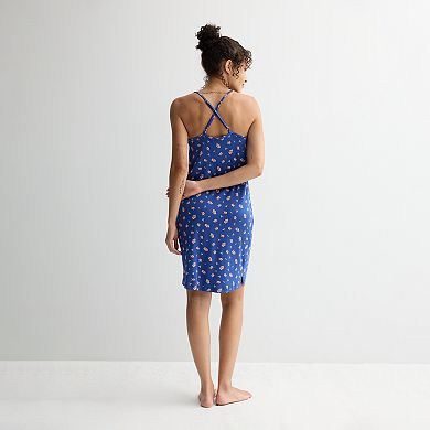 Women's Sonoma Goods For Life® Crinkled Rib Sleep Chemise