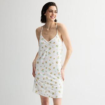 Women's Sonoma Goods For Life® Crinkled Rib Sleep Chemise