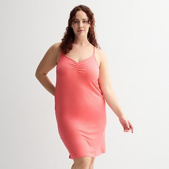 Plus Size Sonoma Goods For Life® Crinkled Rib Sleep Chemise