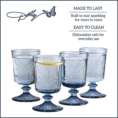 Dolly Parton Butterfly 4-pc. Goblet Set