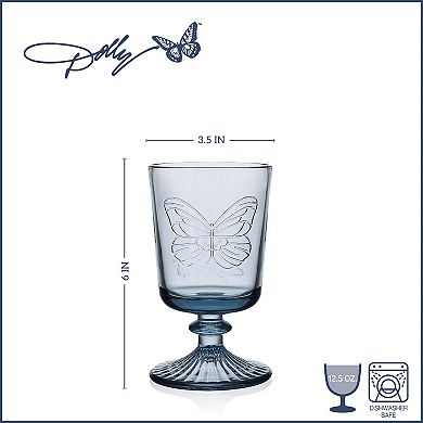 Dolly Parton Butterfly 4-pc. Goblet Set
