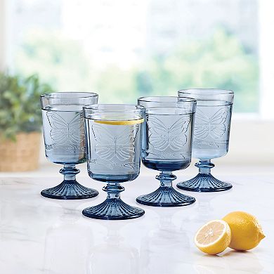 Dolly Parton Butterfly 4-pc. Goblet Set