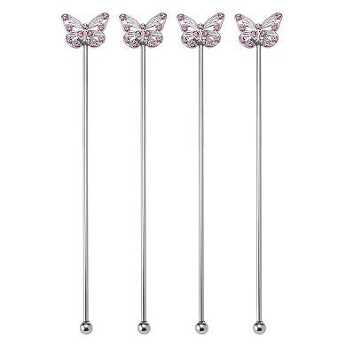 Dolly Parton 4-pc. Metal Butterfly Stirrer Set