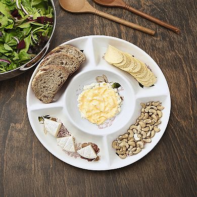 Dolly Parton Floral Ceramic Chip & Dip Plate