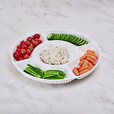 Dolly Parton Floral Ceramic Chip & Dip Plate