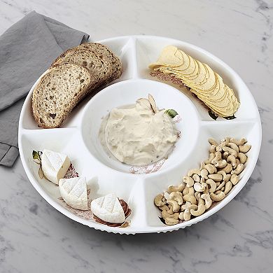 Dolly Parton Floral Ceramic Chip & Dip Plate