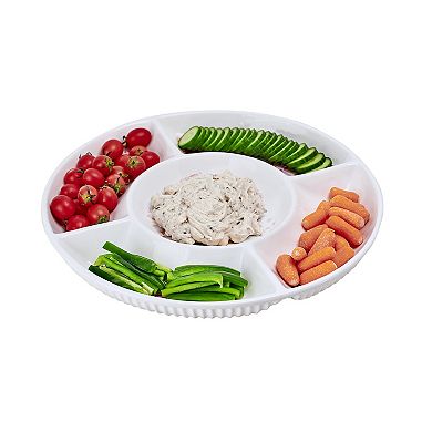 Dolly Parton Floral Ceramic Chip & Dip Plate