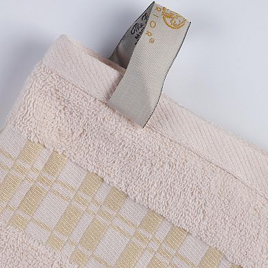 SUPERIOR 3-Piece Larissa Greek Scroll and Floral Pattern Cotton Assorted Towel Set