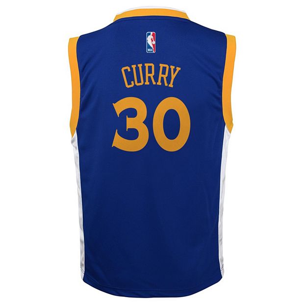Golden State Warriors Boys T-Shirt XL Logo White Stephen Curry 30 Adidas  READ