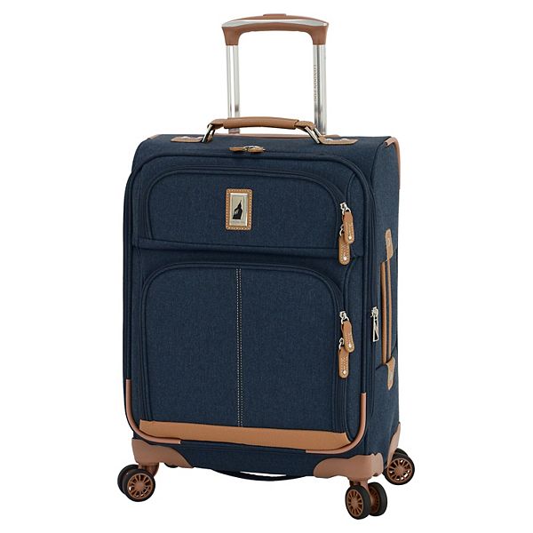 London Fog Wallington Softside Rolling Luggage - Denim (20 CARRYON)