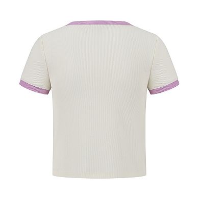 Girls 7-16 Roxy Paradise Ringer Short Sleeve Graphic Tee