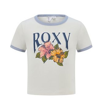 Girls 7-16 Roxy Sunshine Ringer Short Sleeve Graphic Tee
