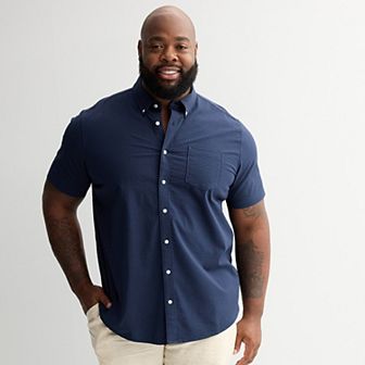 Big & Tall Sonoma Goods For Life® Short Sleeve Perfect Length Shirt