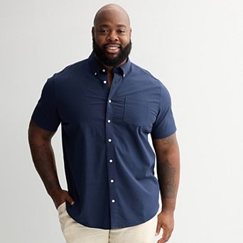 Big & Tall Sonoma Goods For Life® Short Sleeve Perfect Length Shirt
