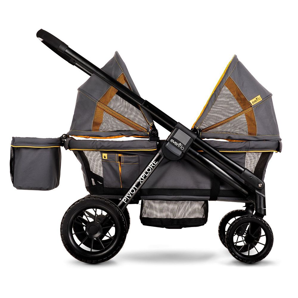 stroller wagon for big kid TODEFULL Foldable 2 Kids, Stroller Wagon with Canopy Color:Fire Whitefish instock Head Out Easier】 When Fish Pole Salmon Fishing