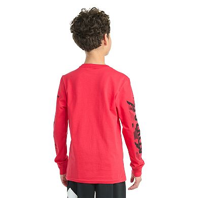 Boys 8-20 adidas Long Sleeve "Play Your Way" Tee in Regular & Husky