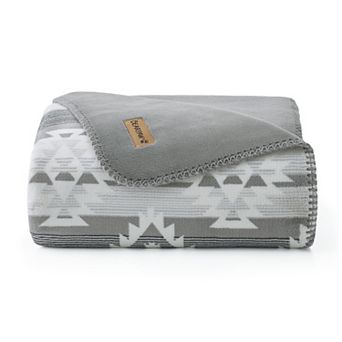 Bearpaw Tahoe Reversible Coco Flannel Throw Blanket