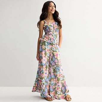 Girls 7-16 Limited Too Tiered 2 pc Tank Top & Pants Set