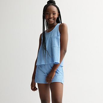 Girls 7-16 Limited Too Crochet 2 pc Tank Top & Shorts Set