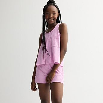 Girls 7-16 Limited Too Crochet 2 pc Tank Top & Shorts Set