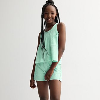 Girls 7-16 Limited Too Crochet 2 pc Tank Top & Shorts Set