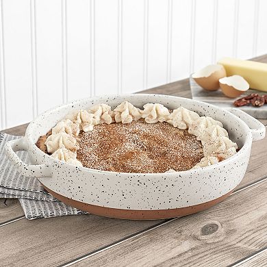 Denmark Tools for Cooks 1.79 Quart Stoneware Round Pie Dish