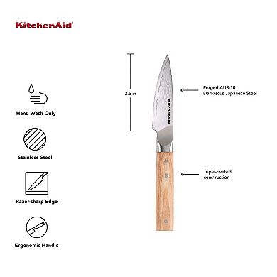 KitchenAid® Premium 3.5-in. Damascus Steel Paring Knife