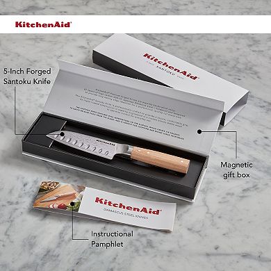 KitchenAid® Premium 5-in. Damascus Steel Santoku Knife