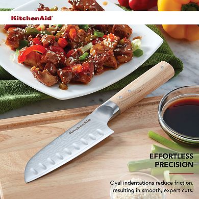 KitchenAid® Premium 5-in. Damascus Steel Santoku Knife