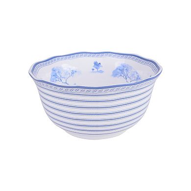 222 Fifth Scenic Toile Blue 12-pc. Porcelain Dinnerware Set