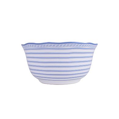 222 Fifth Scenic Toile Blue 12-pc. Porcelain Dinnerware Set