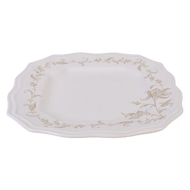 222 Fifth Batik Toile Taupe 12-pc. Porcelain Dinnerware Set