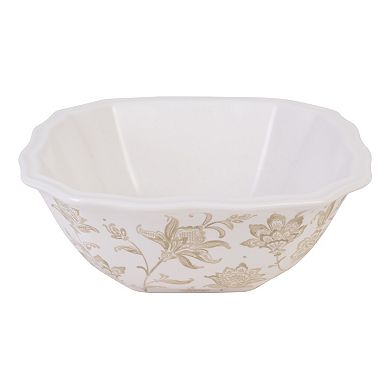 222 Fifth Batik Toile Taupe 12-pc. Porcelain Dinnerware Set