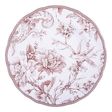 222 Fifth Adelaide Sage Porcelain 12-piece Dinnerware Set