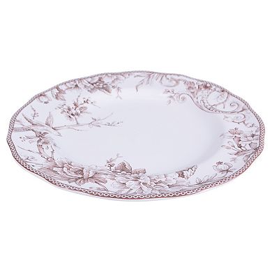 222 Fifth Adelaide Sage Porcelain 12-piece Dinnerware Set
