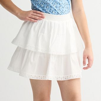 Girls 7-16 Limited Too Tiered Crochet Skirt